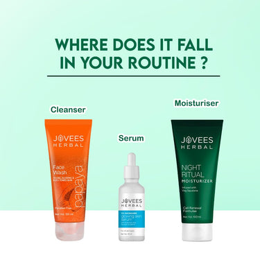 JOVEES Herbal Night Ritual Cream Moisturizer | Prevents Dark Spots | Reduces Fine Line | Skin Renewal & Rejuvenation | Nourishes & Hydrates Skin | Exfoliates |All Skin Types 100Ml